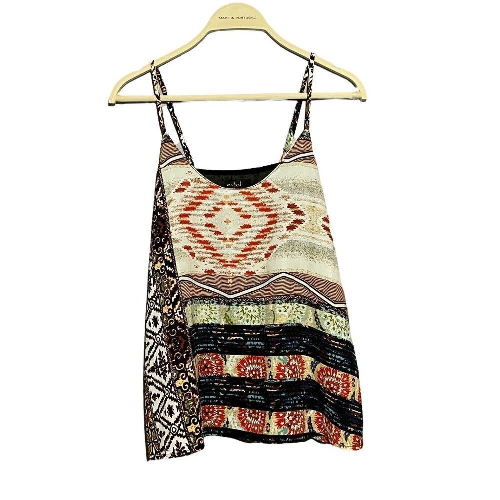Mable USA Tank Top Camisole Women Size S Adjustable Spaghetti Strap Retro Summer